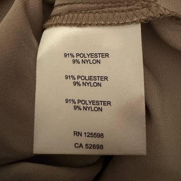 Eileen Tracy Blouse Gray V-Neck Long Sleeve/Roll Tab Sleeve Top Size L - Picture 7 of 8